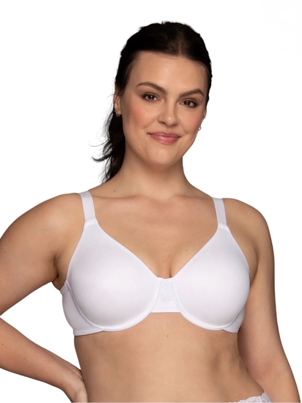 Vanity Fair Radiant Minimizer Bra 38D White Full Coverage Underwire 3476084 NWT